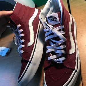 Vans Old School High Top, Burgundy Red